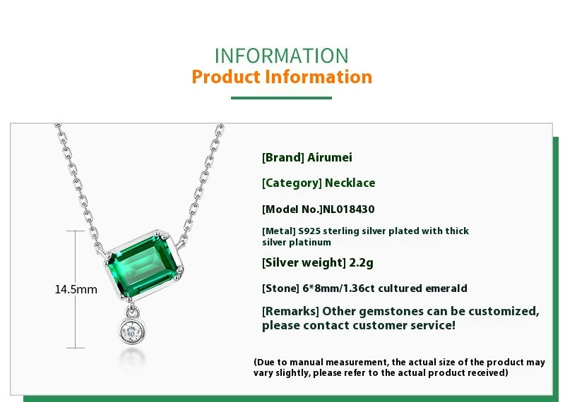 Sterling Silver Emerald Cut Elegance
