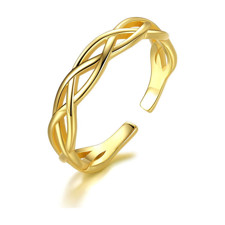Sterling Silver Celtic Braid Adjustable Ring
