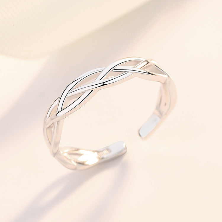 Sterling Silver Celtic Braid Adjustable Ring