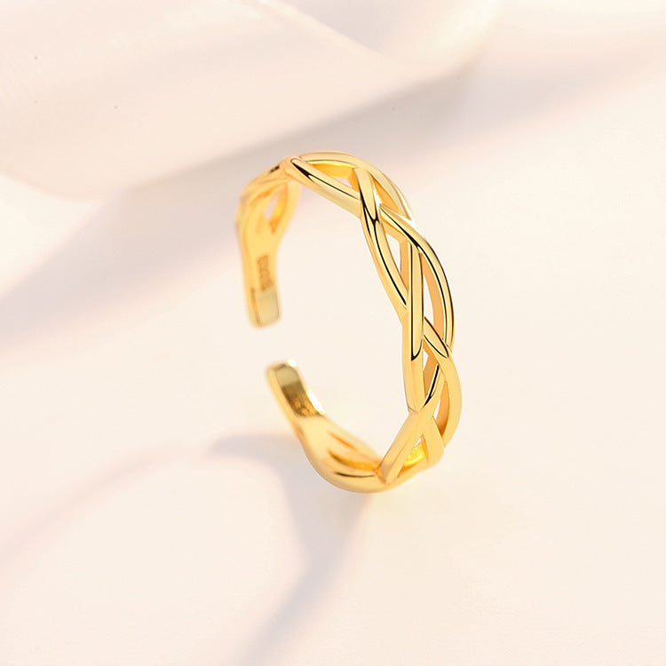 Sterling Silver Celtic Braid Adjustable Ring