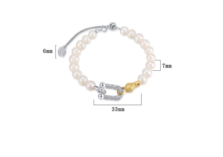 Pearl Buckle Bracelet