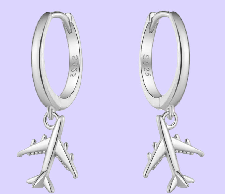 Airplane Drop Earrings