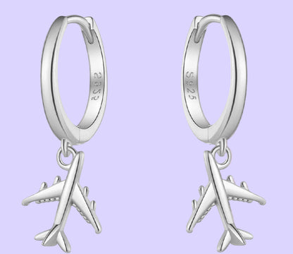 Airplane Drop Earrings