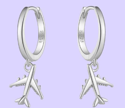 Airplane Drop Earrings