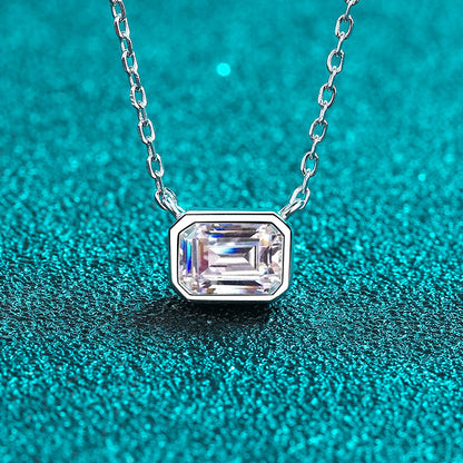 Sterling Silver Sugar Mosonite Necklace