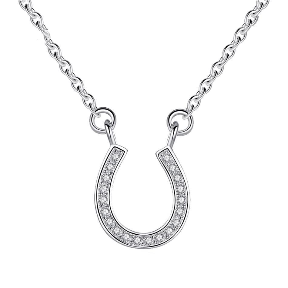 Sterling Silver Horseshoe Necklace