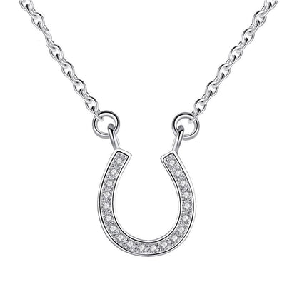 Sterling Silver Horseshoe Necklace