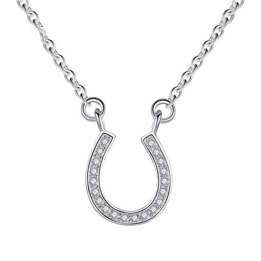Sterling Silver Horseshoe Necklace