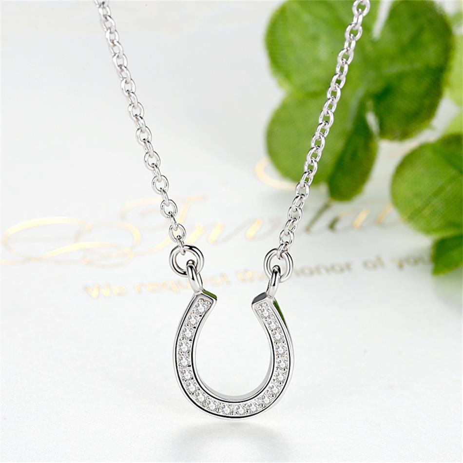 Sterling Silver Horseshoe Necklace