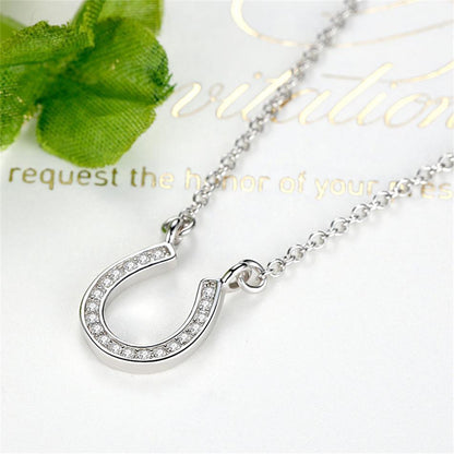 Sterling Silver Horseshoe Necklace