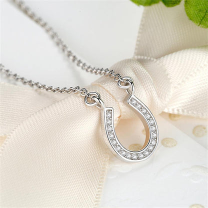 Sterling Silver Horseshoe Necklace