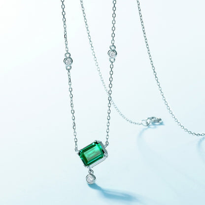 Sterling Silver Emerald Cut Elegance