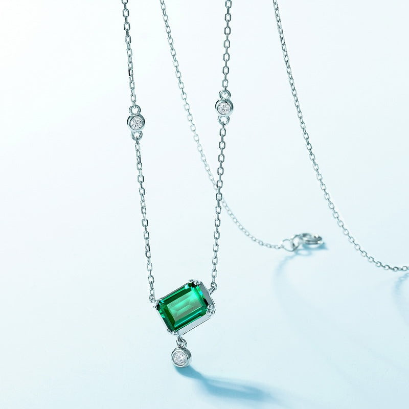 Sterling Silver Emerald Cut Elegance