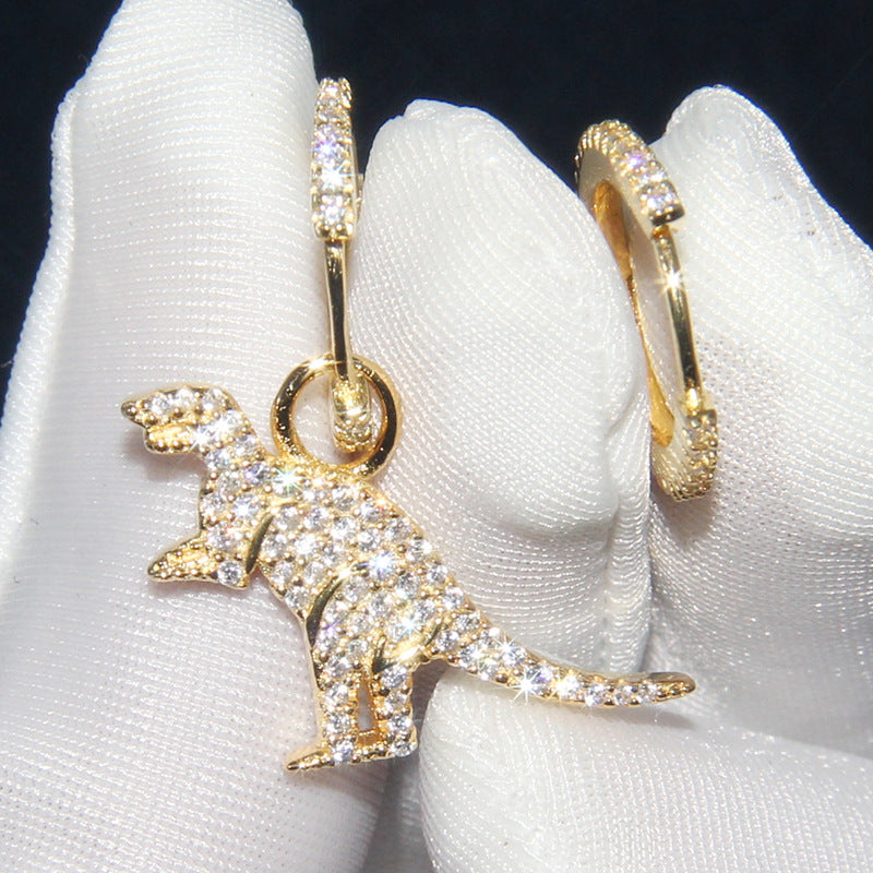 Sterling Silver T-Rex Earrings