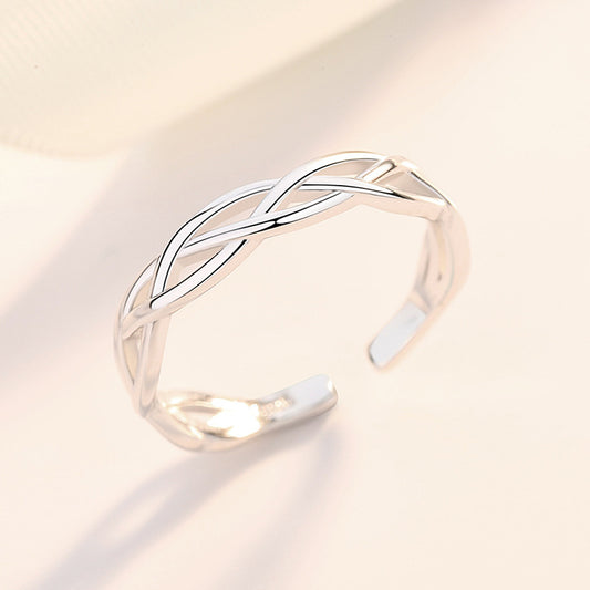 Sterling Silver Celtic Braid Adjustable Ring