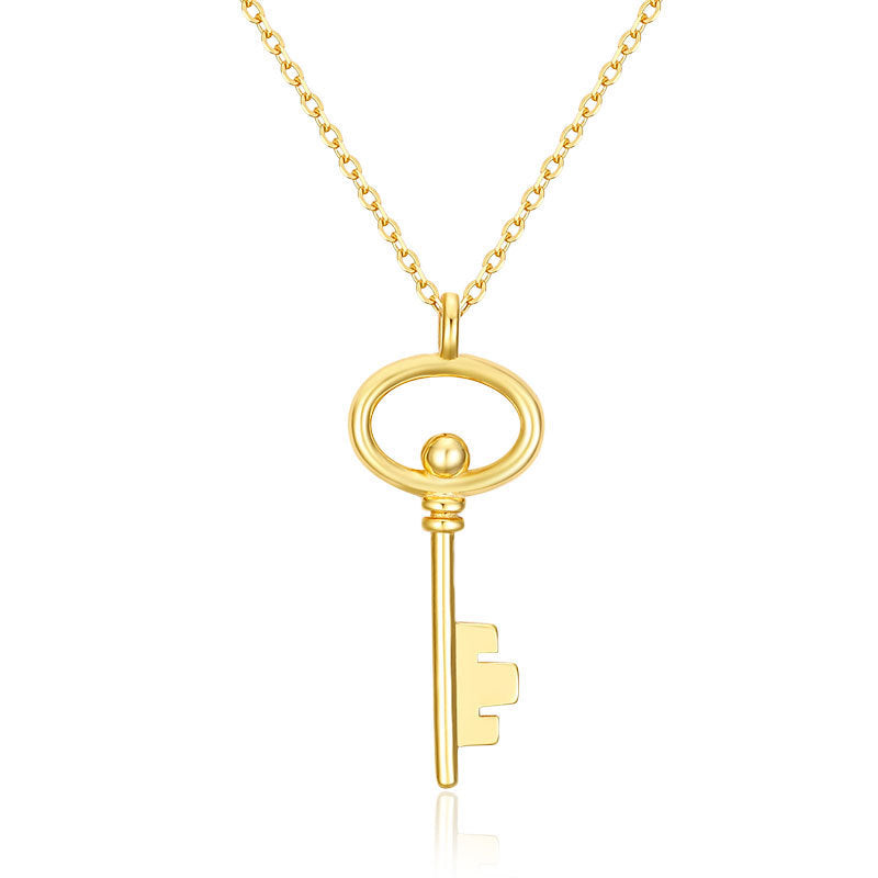 Sterling Silver Little Skeleton Key Necklace