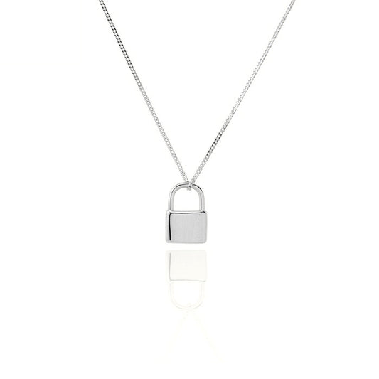 Sterling Silver Dainty Classic Lock