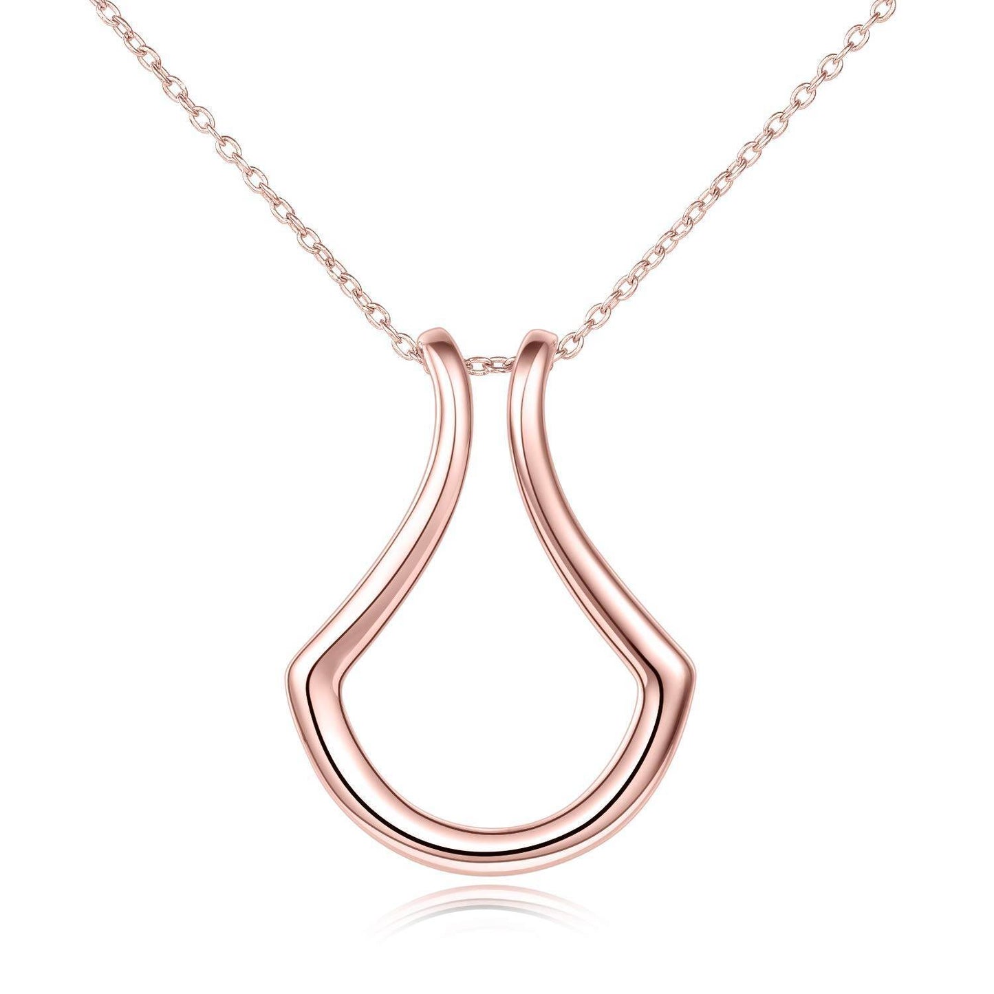 Sterling Silver Ring Holder Pendant Necklace