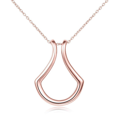 Sterling Silver Ring Holder Pendant Necklace