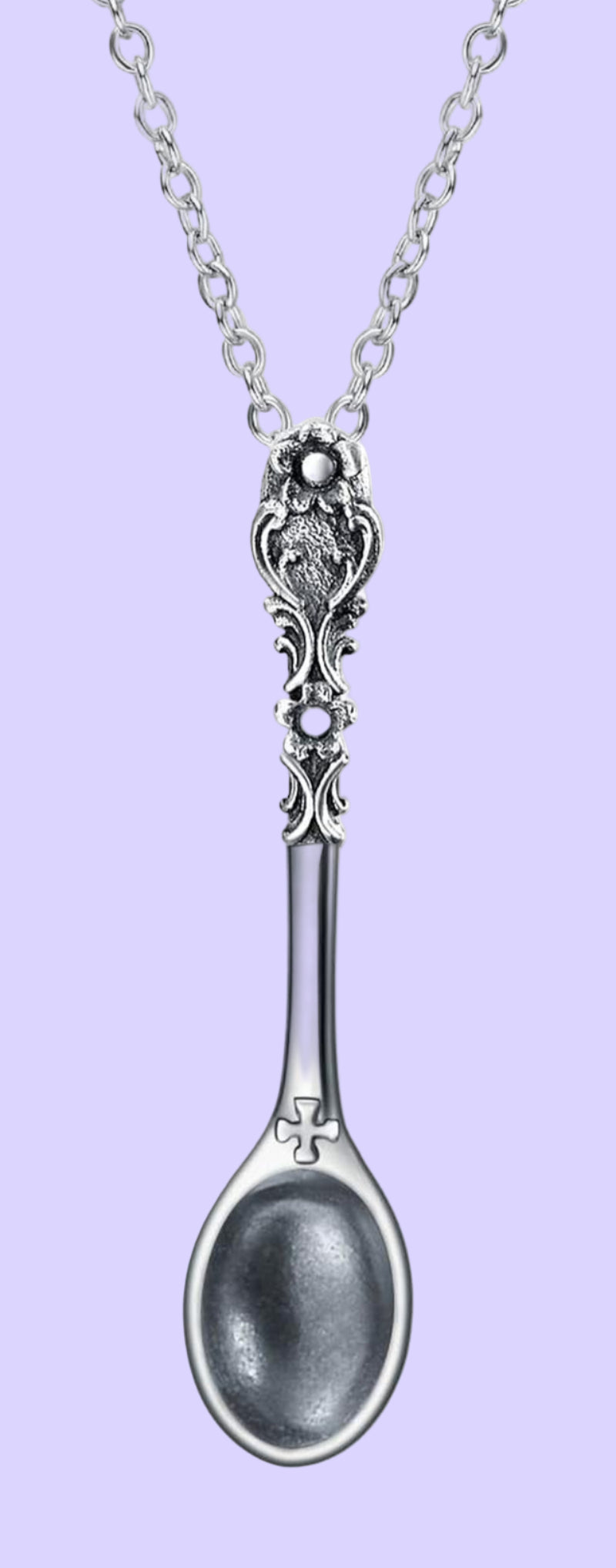 Spoon Necklace 925 Sterling Silver Spoon Pendant Necklace for Women Men Jewelry Gifts