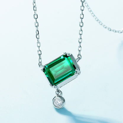 Sterling Silver Emerald Cut Elegance