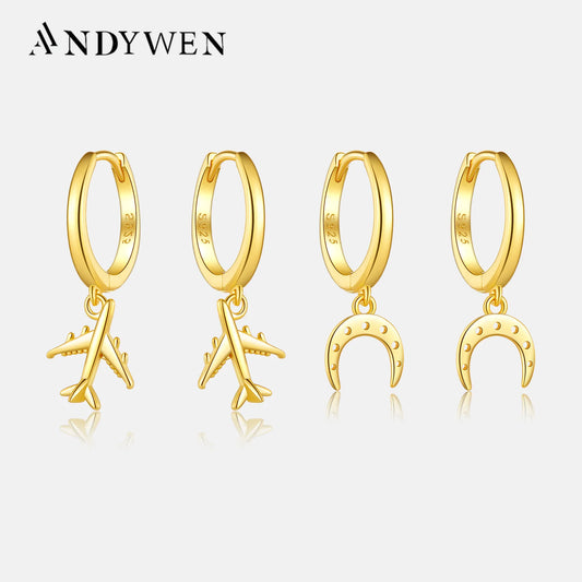 Airplane Drop Earrings