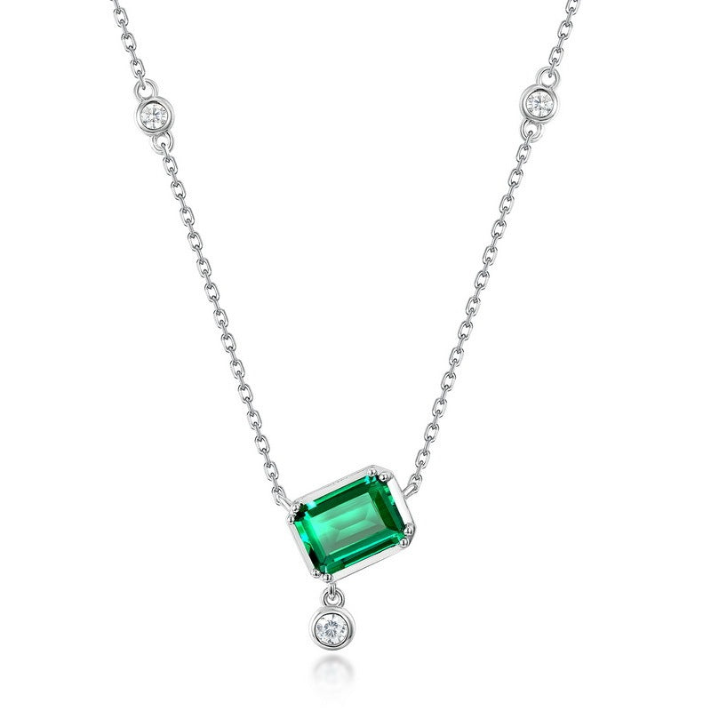 Sterling Silver Emerald Cut Elegance