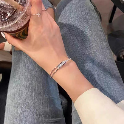 Sterling Silver Belt Cuff Bracelet