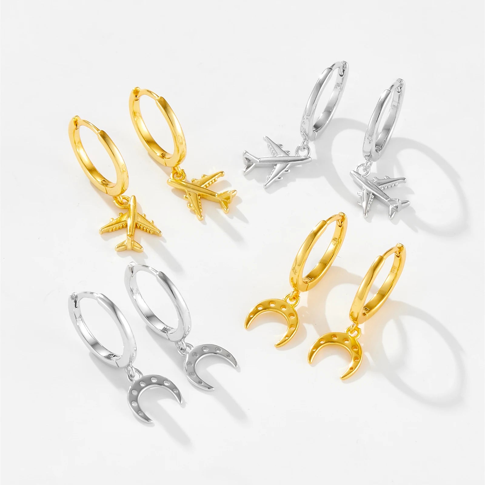 Airplane Drop Earrings