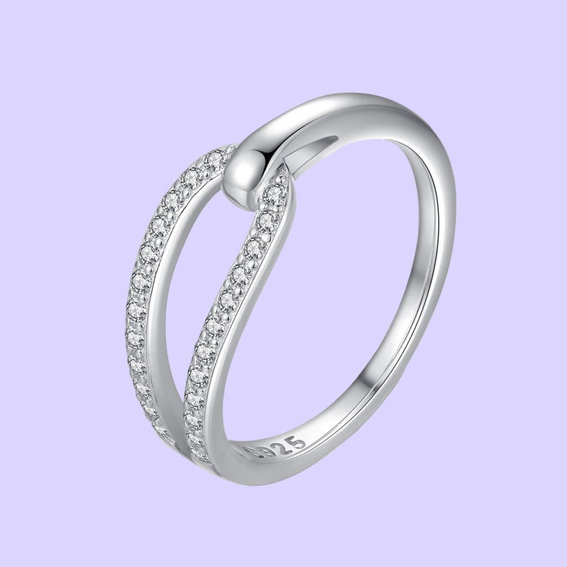 Sterling Silver Eye of the Needle Ring