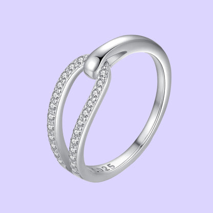 Sterling Silver Eye of the Needle Ring