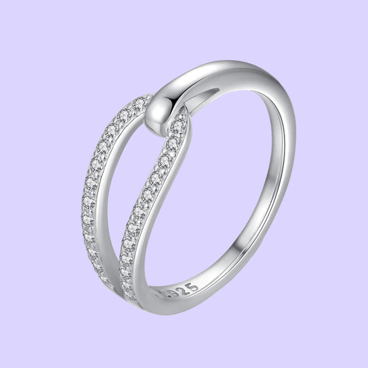 Sterling Silver Eye of the Needle Ring
