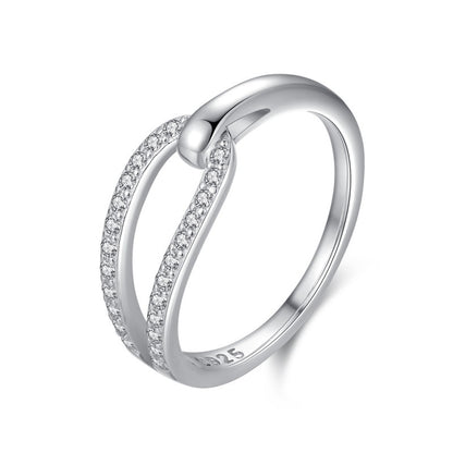 Sterling Silver Eye of the Needle Ring