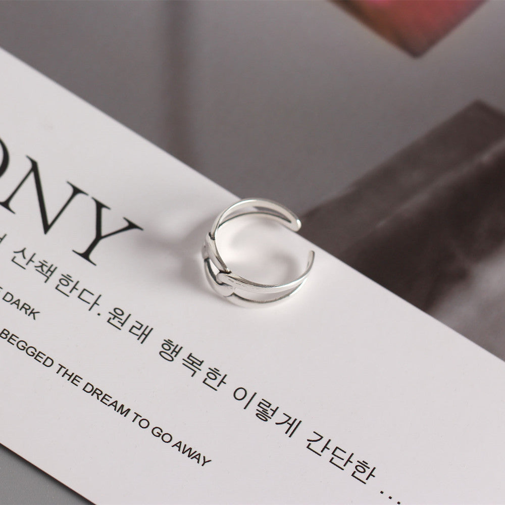 Sterling Silver Adjustable Chain Ring