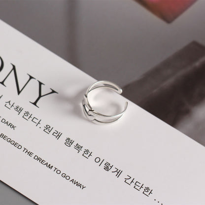Sterling Silver Adjustable Chain Ring