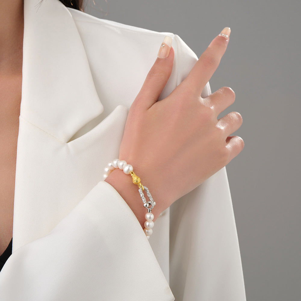 Pearl Buckle Bracelet
