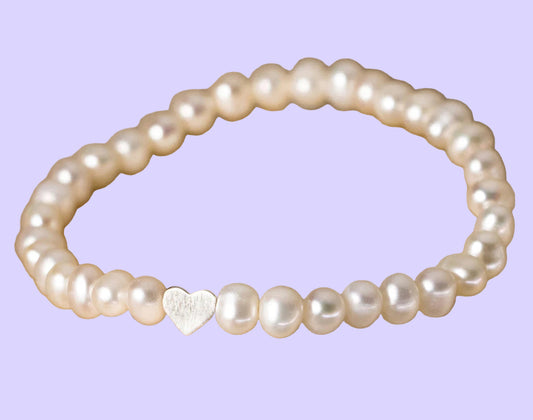 925 Sterling Silver Elegant Irregular Pearl Adjustable Bracelet Classic Heart Exquisite Bracelets for Women Jewelry Gifts