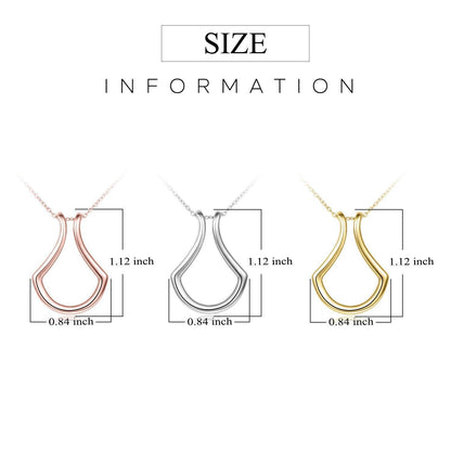 Sterling Silver Ring Holder Pendant Necklace