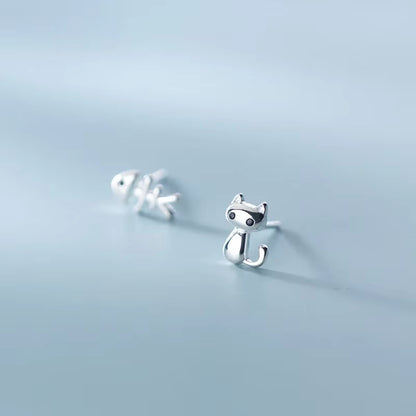 Cat and Fishbone Studs
