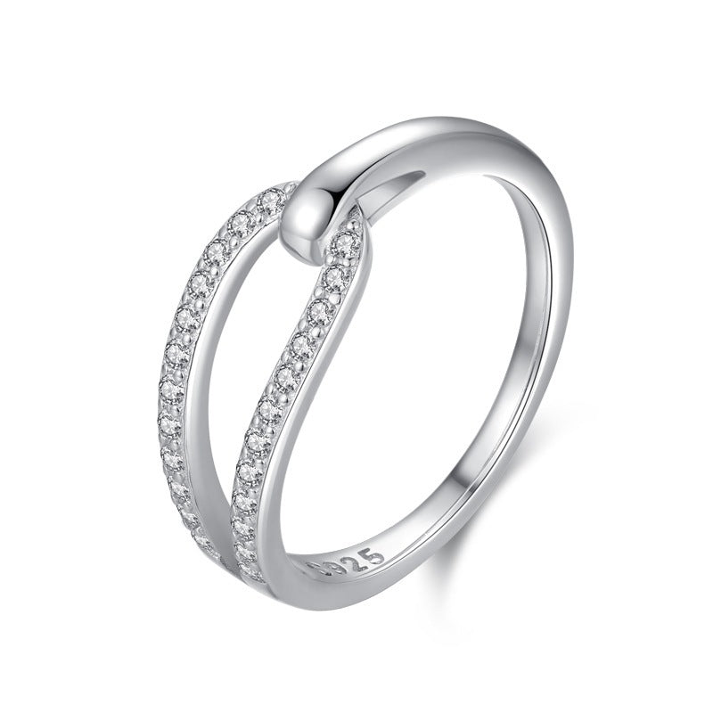 Sterling Silver Eye of the Needle Ring