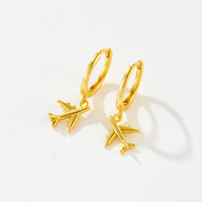 Airplane Drop Earrings