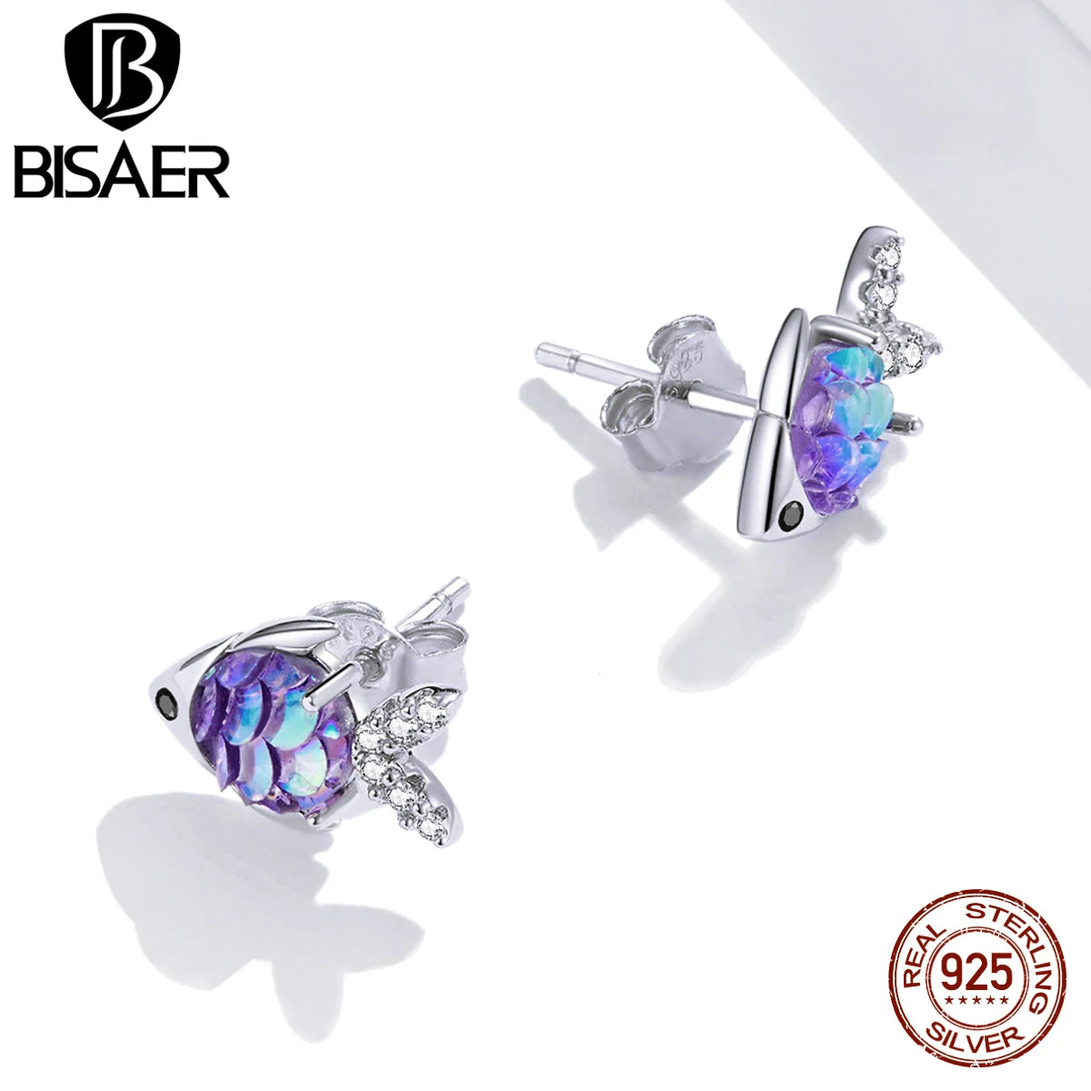 Sparkle Scale Little Fish Studs