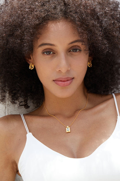 Sterling Silver Topaz Necklace