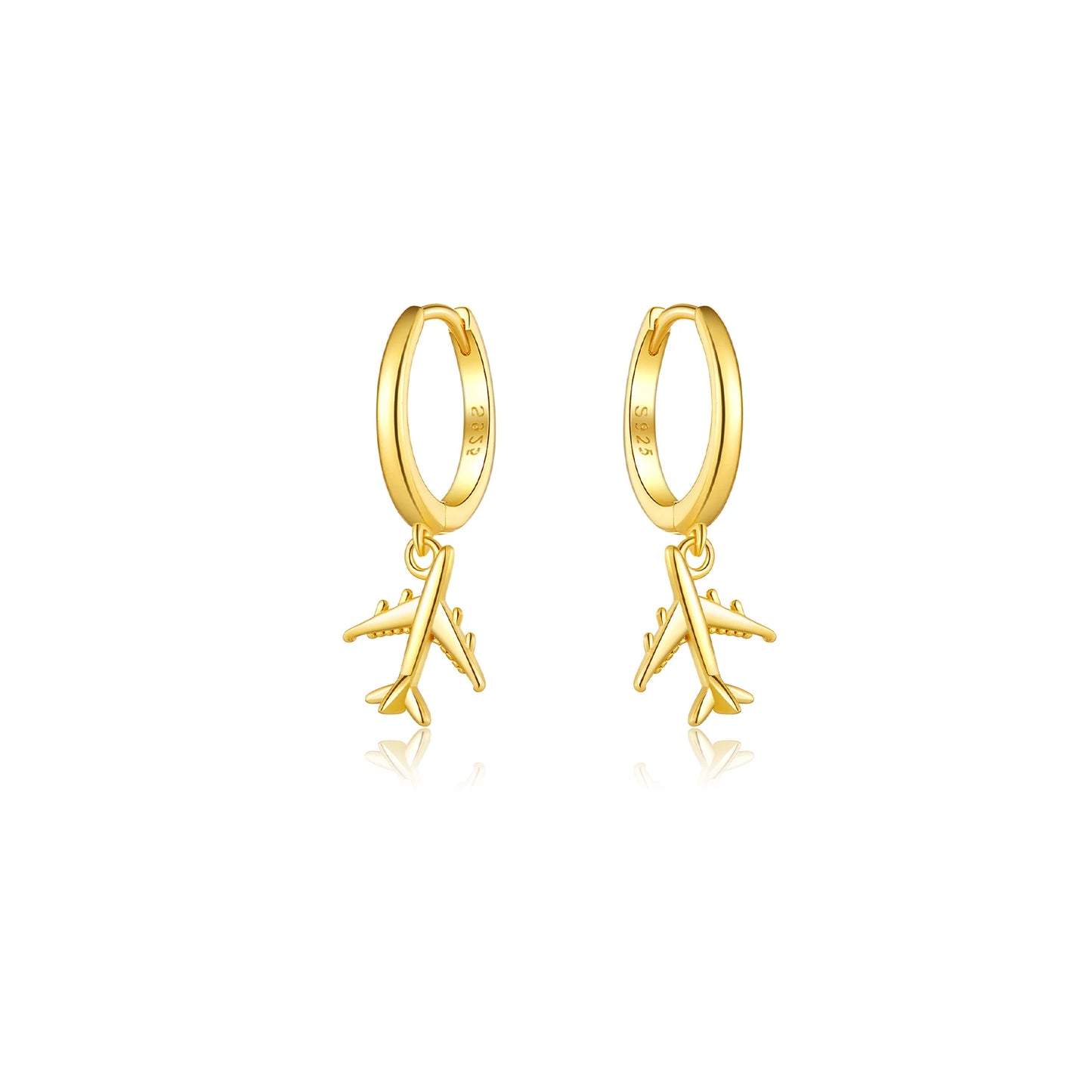 Airplane Drop Earrings