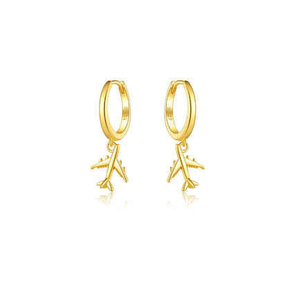 Airplane Drop Earrings