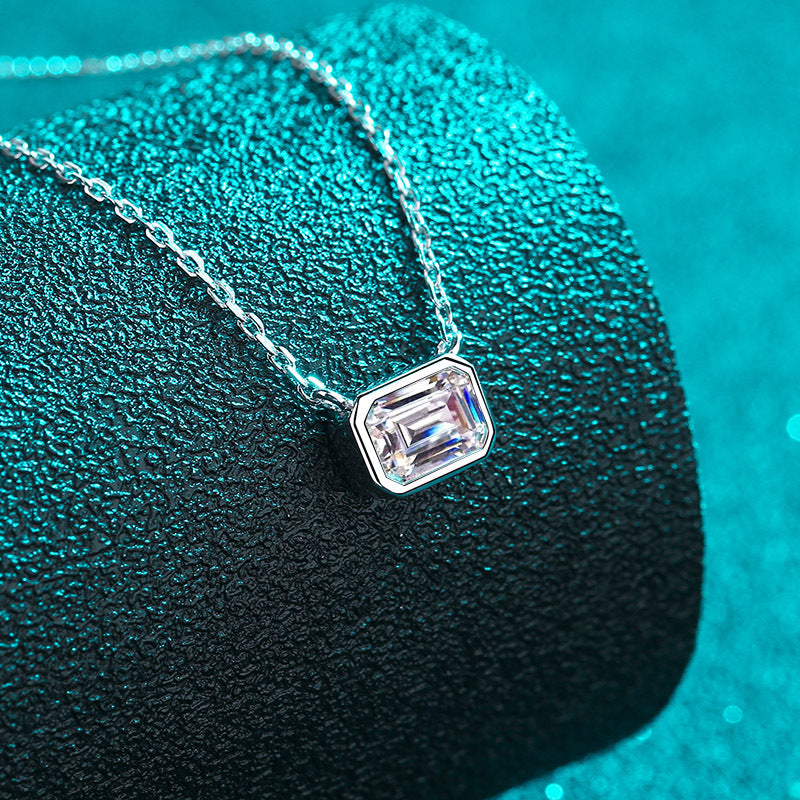 Sterling Silver Sugar Mosonite Necklace